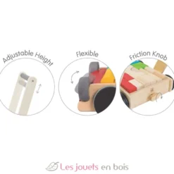 Chariot de marche avec cubes - Plan Toys
