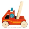 Chariot de marche en bois Pompiers - Small foot