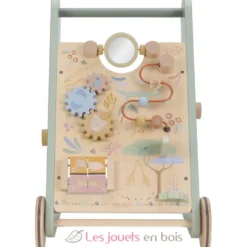 Chariot de marche en bois Safari Friends vert - Little Dutch
