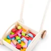 Chariot de marche et blocs en bois - New Classic Toys