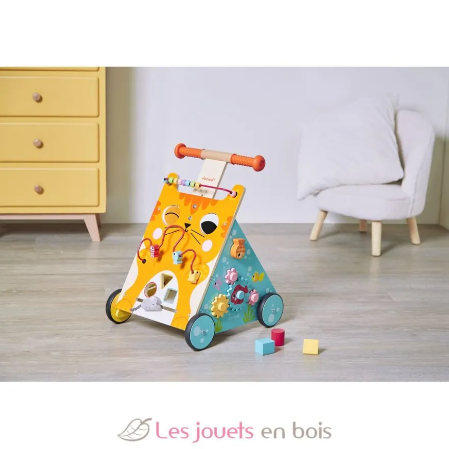 Chariot multi-activités Chat - Janod