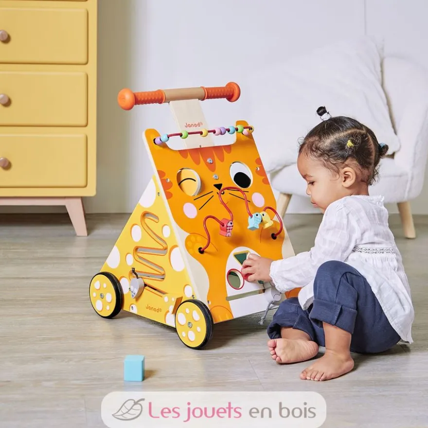 Chariot multi-activités Chat - Janod