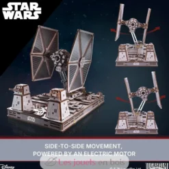Chasseur TIE Star Wars - Puzzle 3D mécanique en bois - Ugears