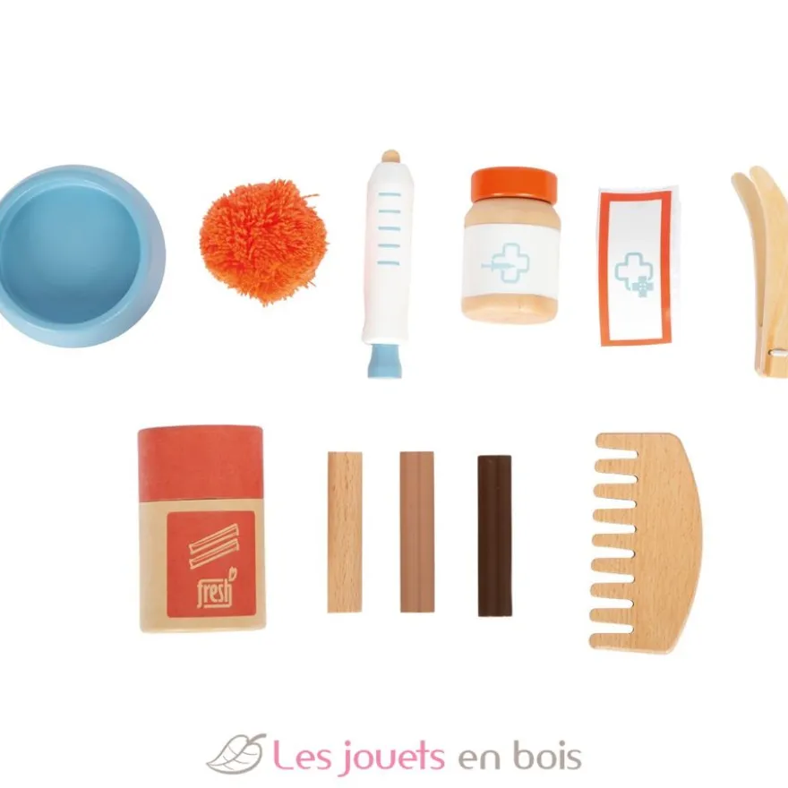 Chat avec sac et kit de soins - Small Foot company