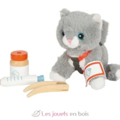 Chat avec sac et kit de soins - Small Foot company