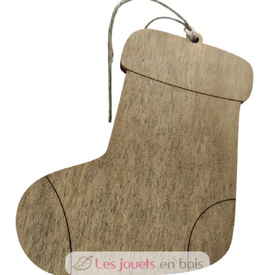 Chaussette de Noël personnalisable en bois - Vintiun