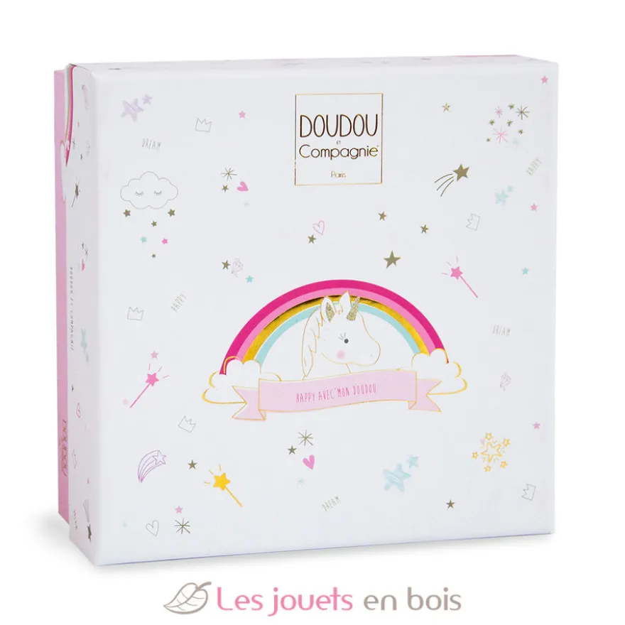 Chaussons Lucie la licorne 0-6 mois - Doudou et Compagnie
