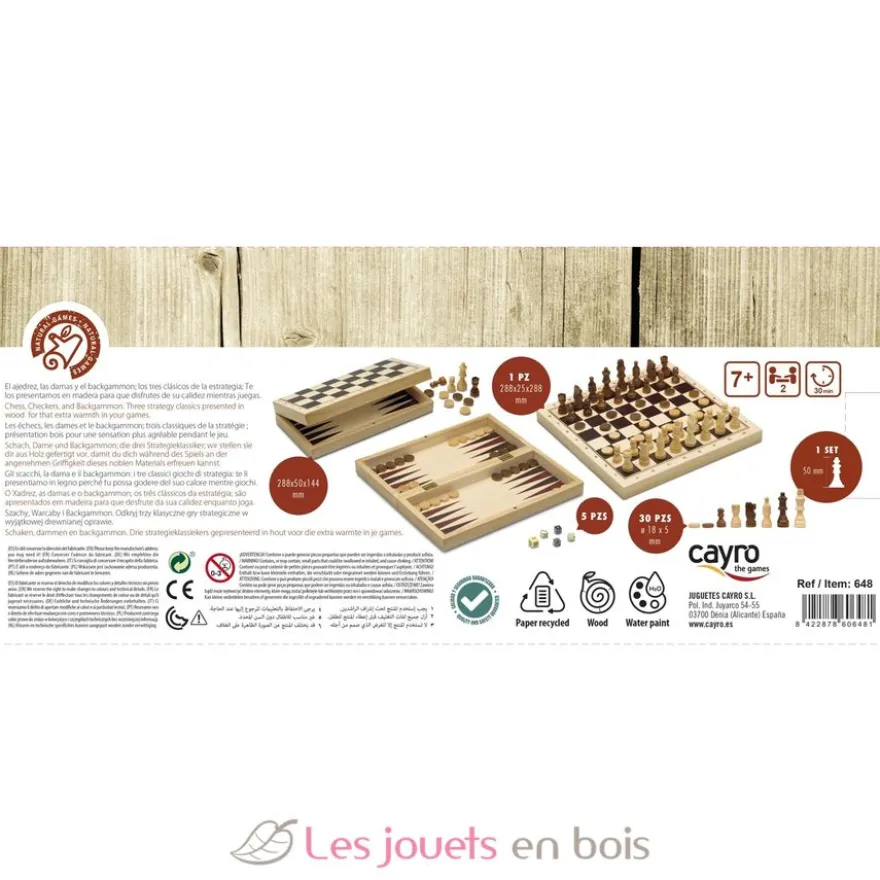 Échecs, Dames et Backgammon - Cayro