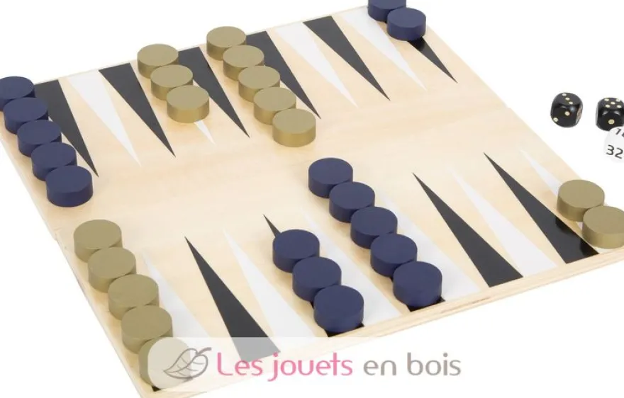 Échecs et Backgammon Gold Edition - Small Foot company
