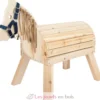 Cheval de bois compact beige Small Foot Compagny