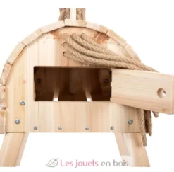 Cheval de bois compact beige Small Foot Compagny