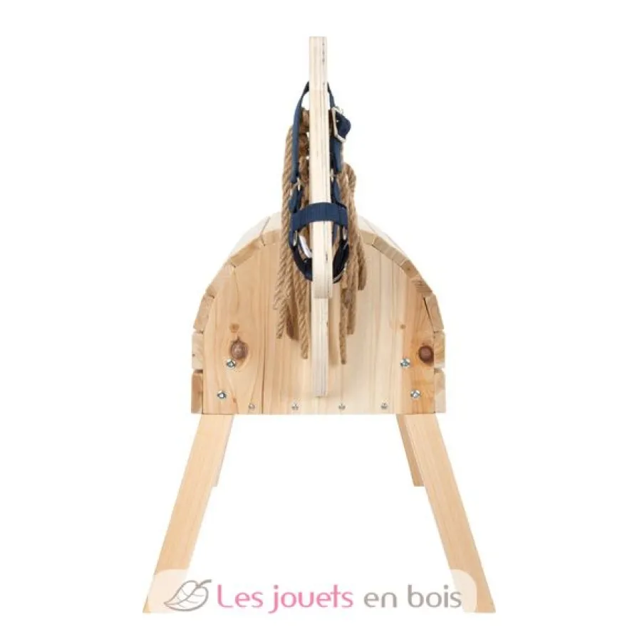 Cheval de bois compact beige Small Foot Compagny