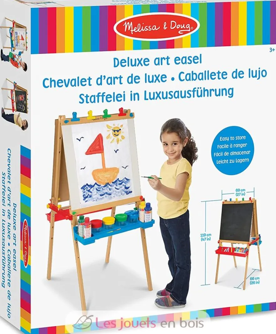 Chevalet d'art debout en bois - Melissa & Doug
