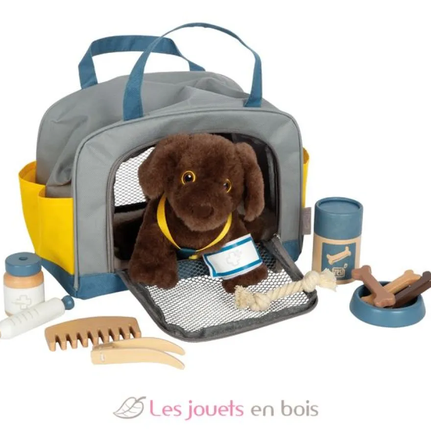 Chien avec sac et kit de soins - Small Foot company