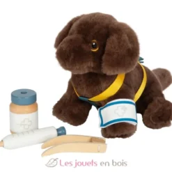 Chien avec sac et kit de soins - Small Foot company