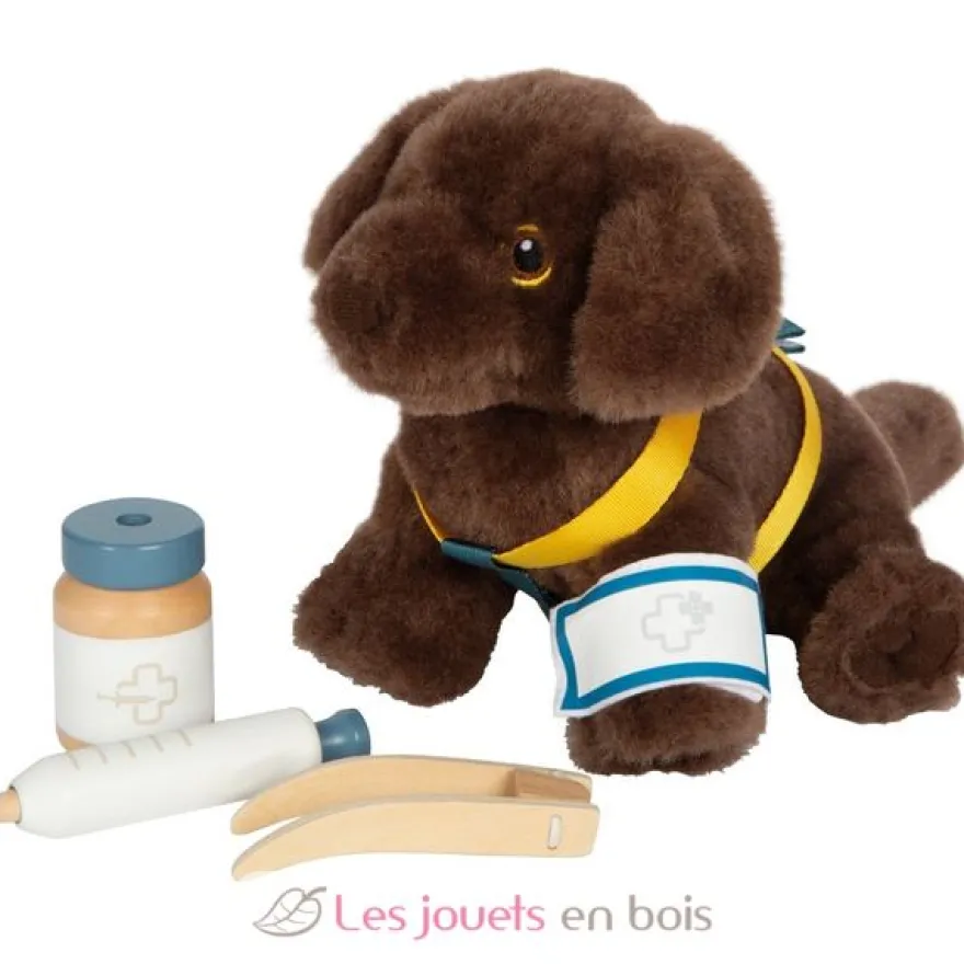 Chien avec sac et kit de soins - Small Foot company