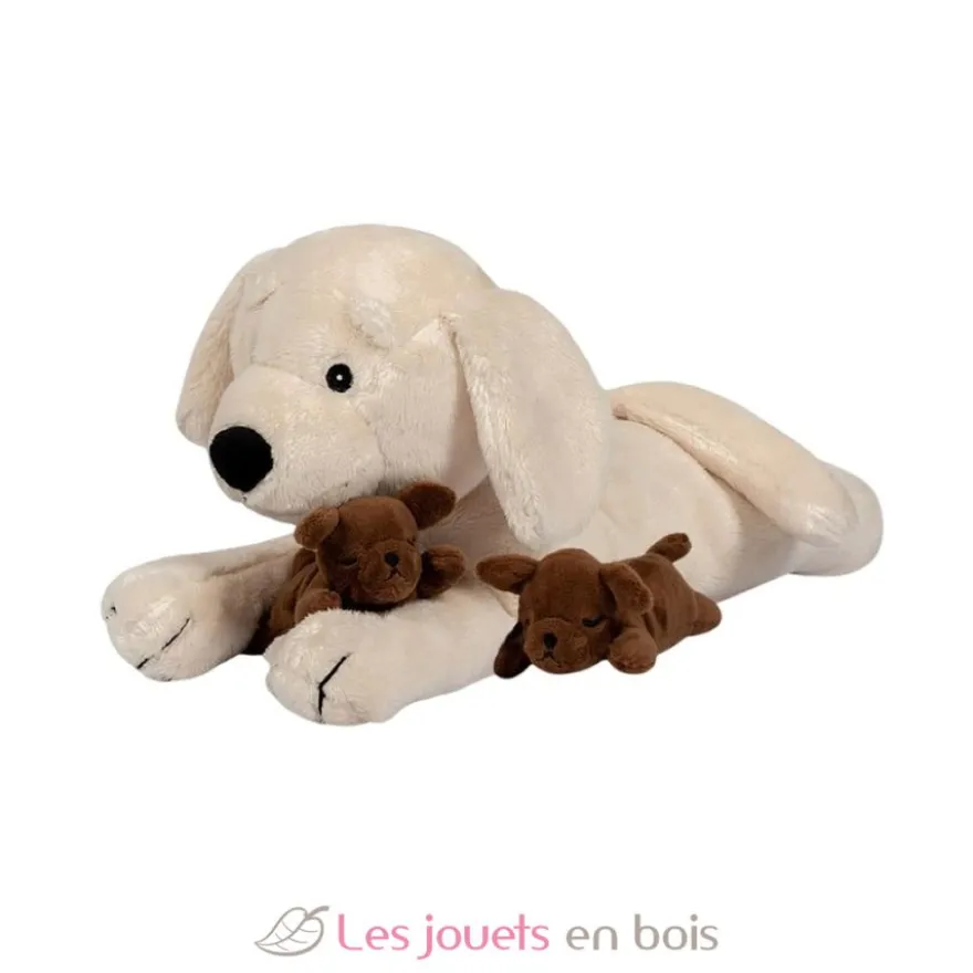Chien en peluche et ses chiots - ByAstrup