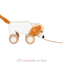 Chien à tirer avec oreilles crépitantes - Small Foot company