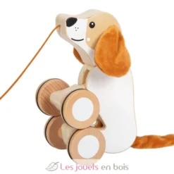 Chien à tirer avec oreilles crépitantes - Small Foot company