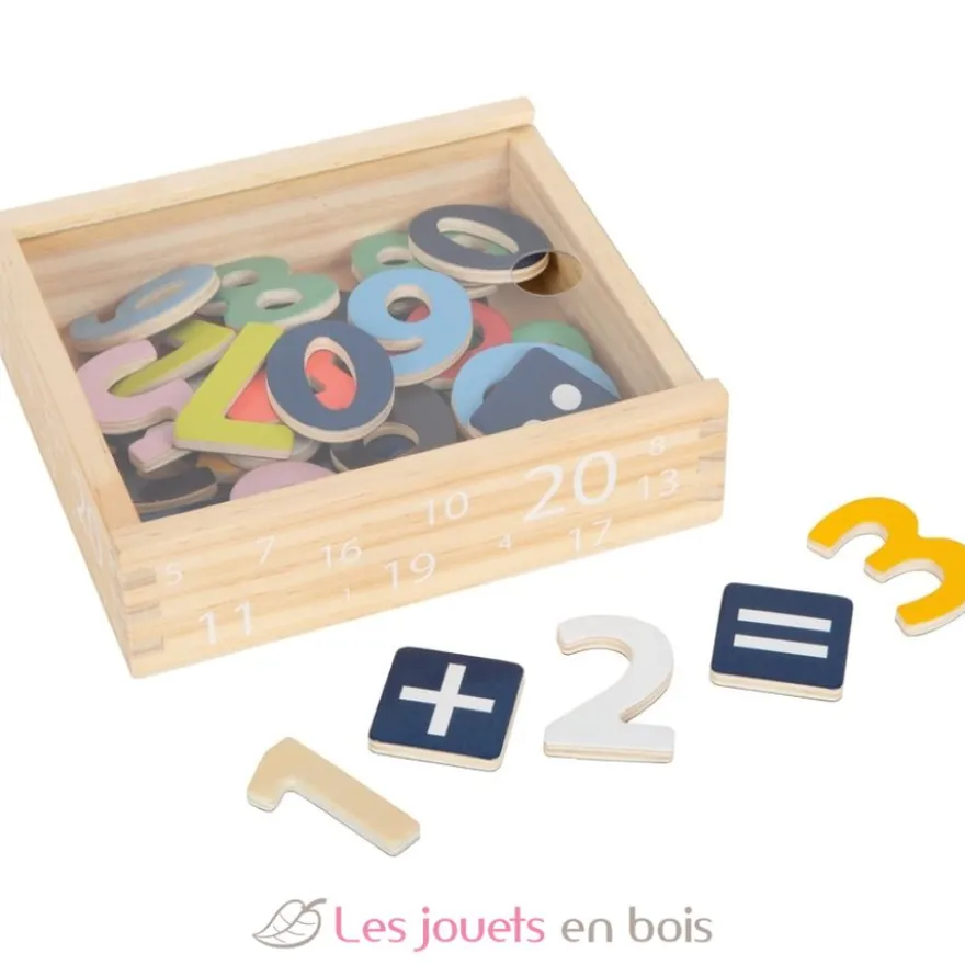 Chiffres magnétiques colorés multicolores Small Foot Compagny