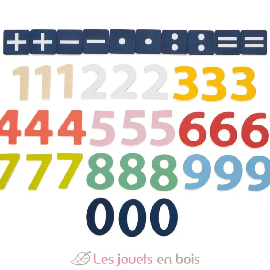Chiffres magnétiques colorés multicolores Small Foot Compagny