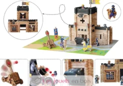 Château fort et catapulte 270 pcs - Jeujura