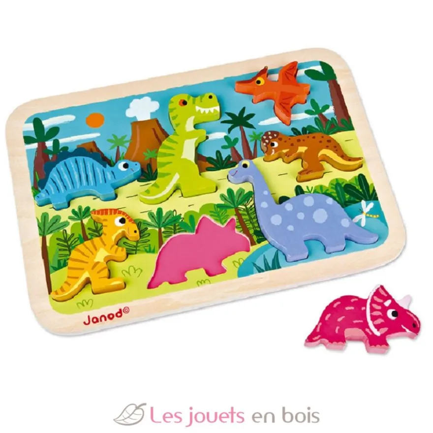 Chunky Puzzle Dinosaures - Janod