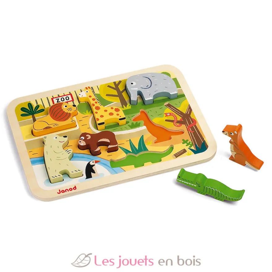 Chunky puzzle 3D Zoo - Janod