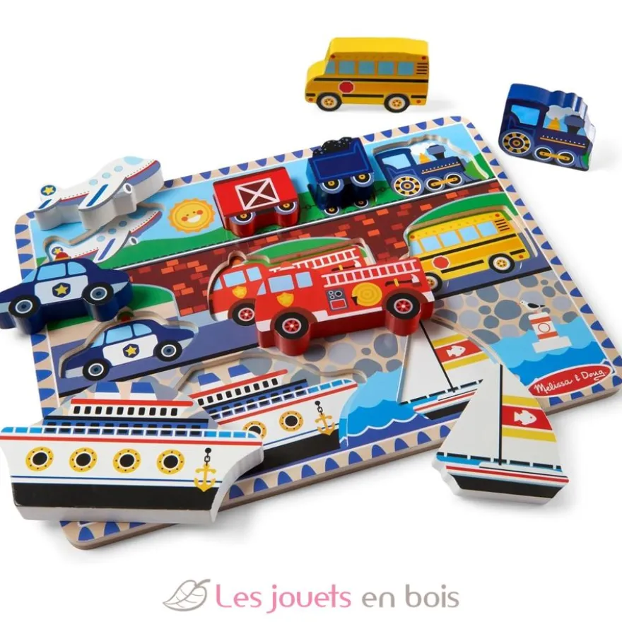 Chunky puzzle Véhicules - Melissa & Doug