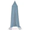 Ciel de lit bleu Pure Denim Blue 250 cm - Little Dutch