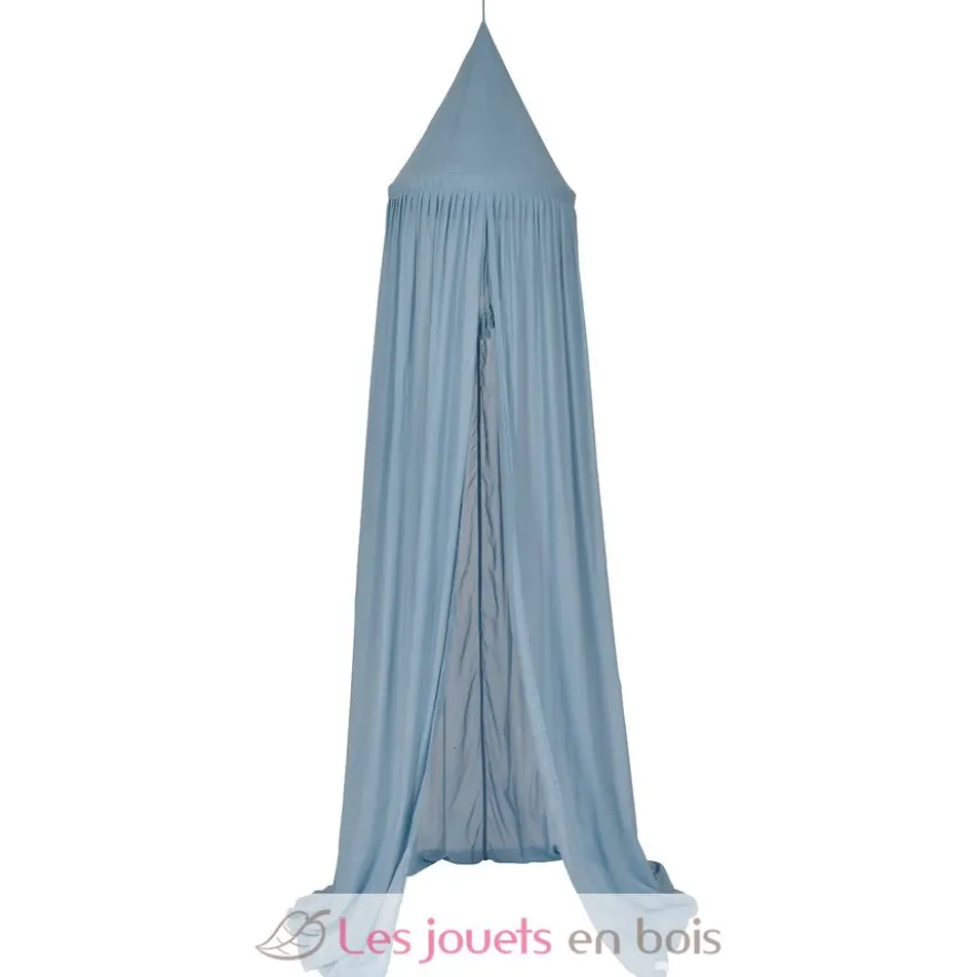 Ciel de lit bleu Pure Denim Blue 250 cm - Little Dutch