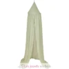 Ciel de lit vert Pure Sage 250 cm - Little Dutch