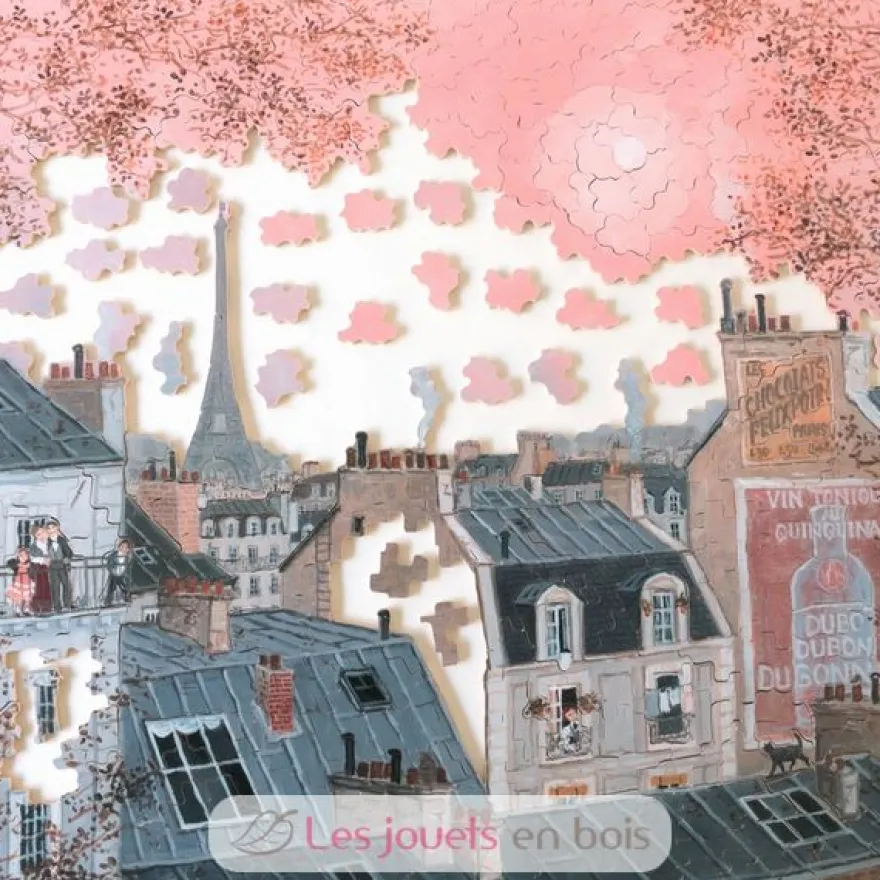 Ciel rose en hiver de Delacroix - Puzzle Michèle Wilson
