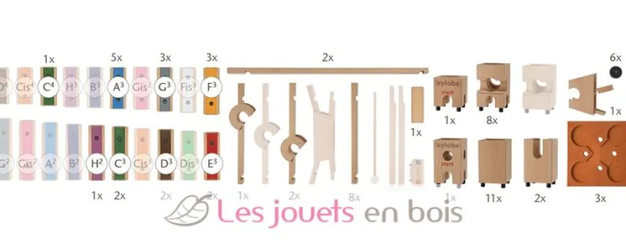 Circuit à billes mélodique Christmas Songs - Xyloba