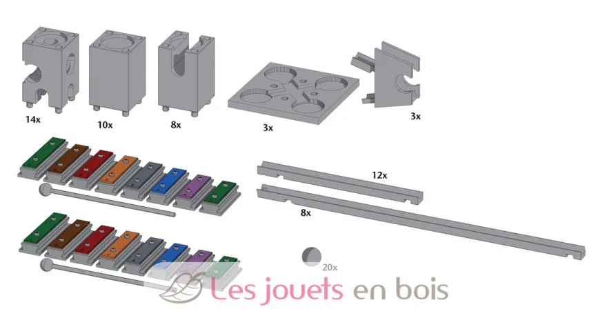 Circuit à billes musical Orchestra - Xyloba