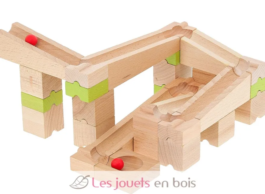 Circuit de billes 40 pièces - Jeujura