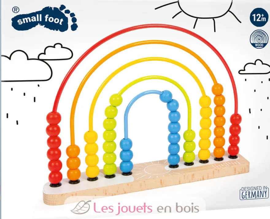 Circuit de motricité et boulier Arc-en-ciel - Small Foot company