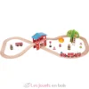 Circuit de train Caserne de pompiers - Bigjigs Toys