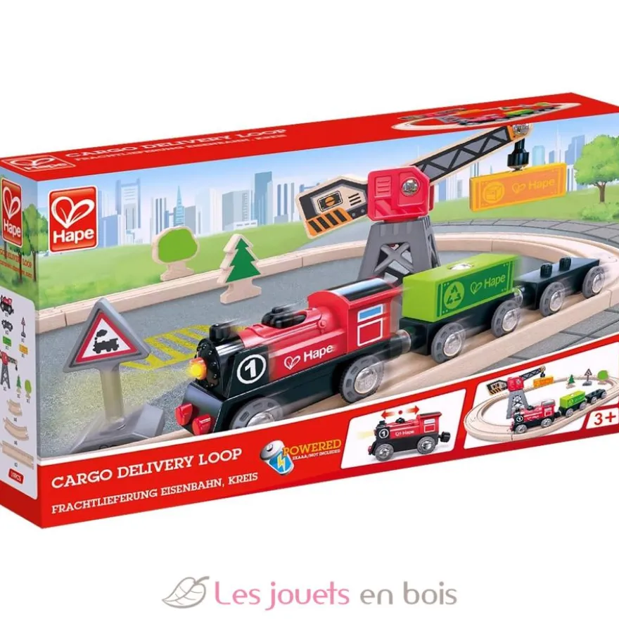 Circuit de train de marchandises - Dès 3 ans - Hape