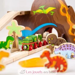 Circuit de train Dinosaure - Bigjigs Toys