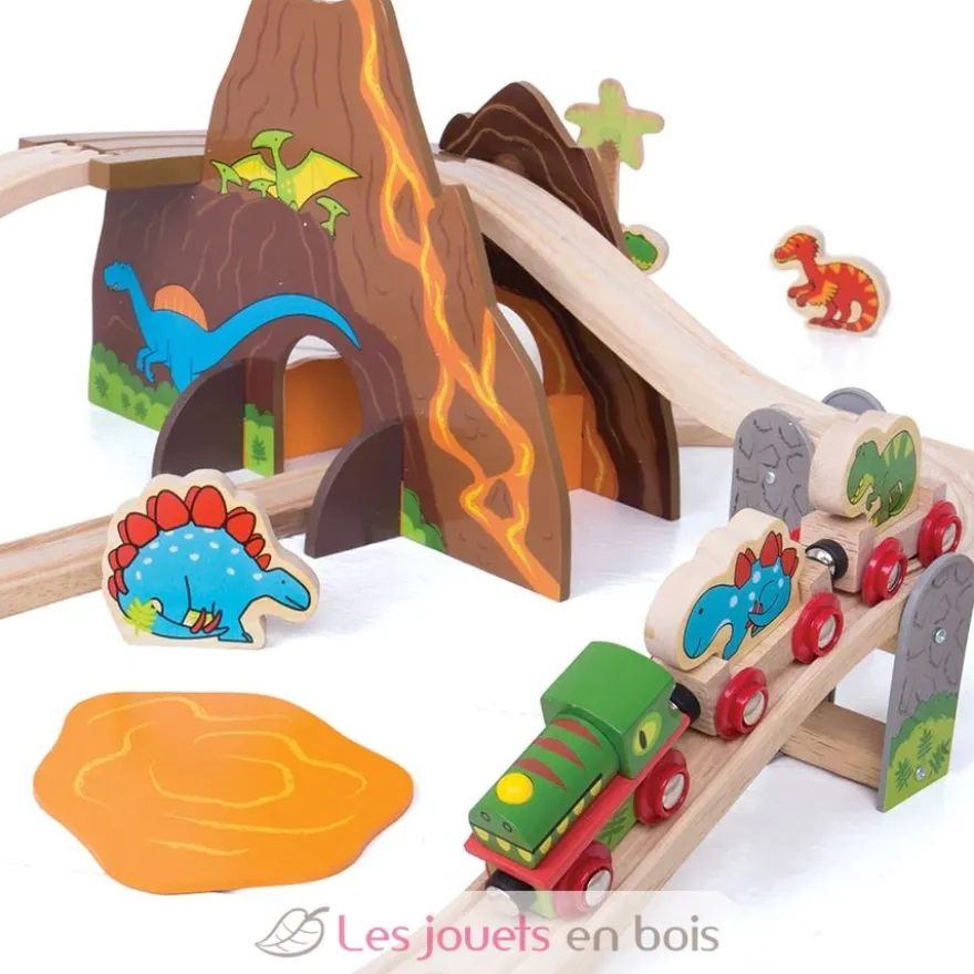 Circuit de train Dinosaure - Bigjigs Toys