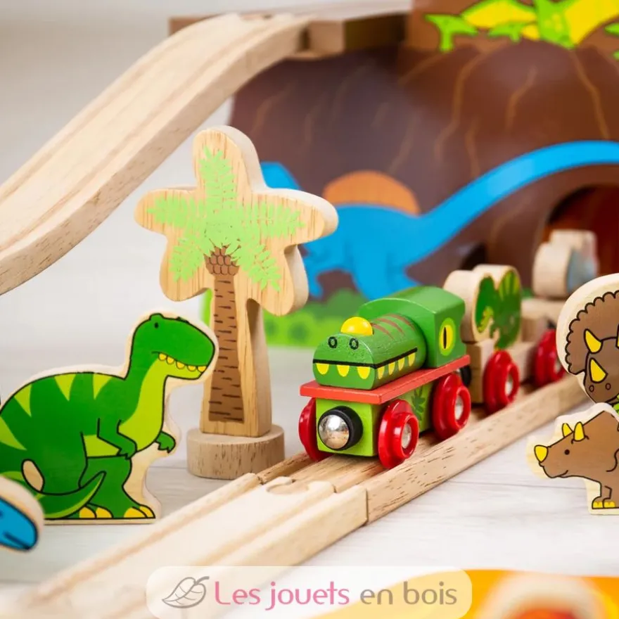 Circuit de train Dinosaure - Bigjigs Toys