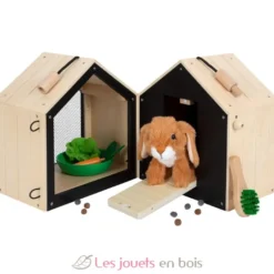 Clapier à lapin avec enclos - Small foot