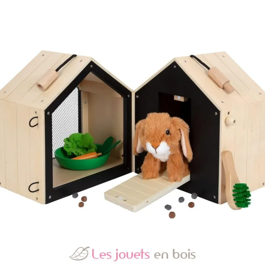 Clapier à lapin avec enclos - Small foot