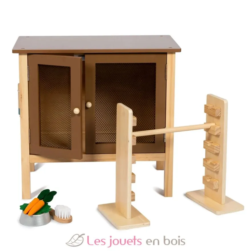 Clapier à lapins avec saut d'obstacle - ByAstrup