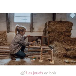 Clapier à lapins avec saut d'obstacle - ByAstrup