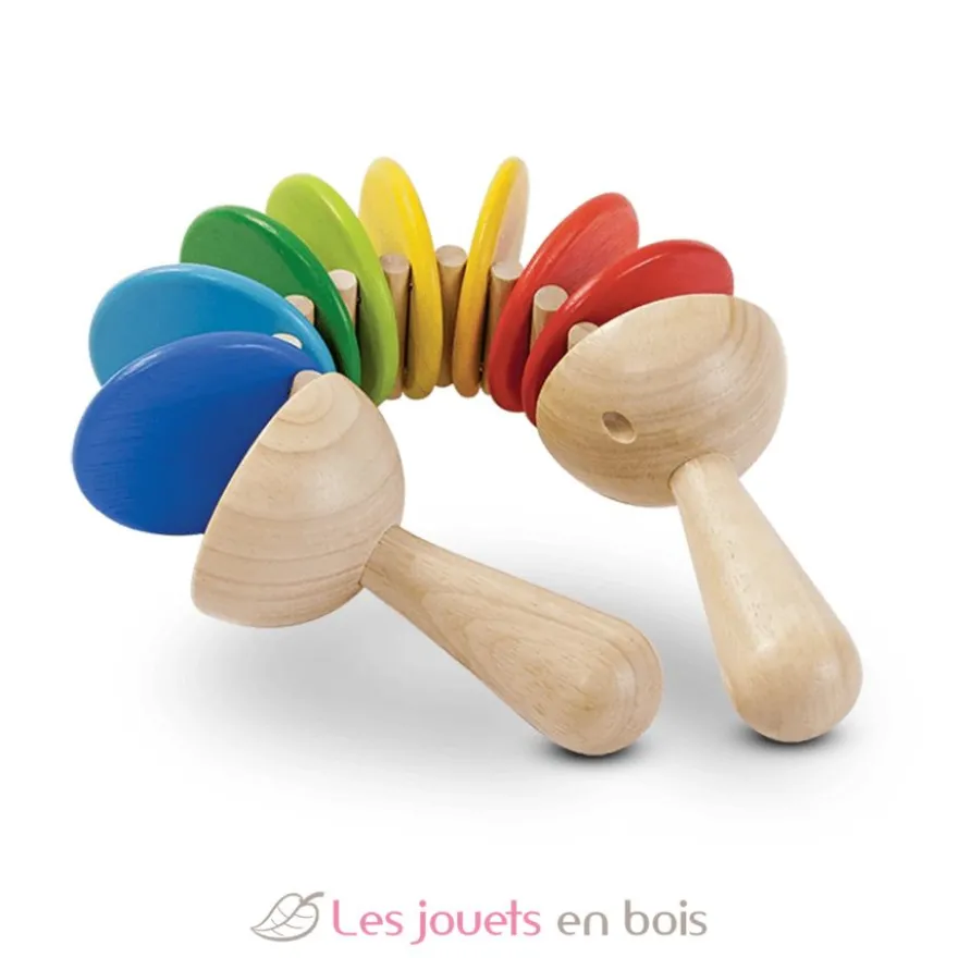 Claquettes en bois colorées - Plan Toys
