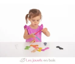 Clés de comptage en bois arc-en-ciel - TickiT
