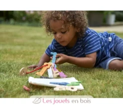 Clés de comptage en bois arc-en-ciel - TickiT