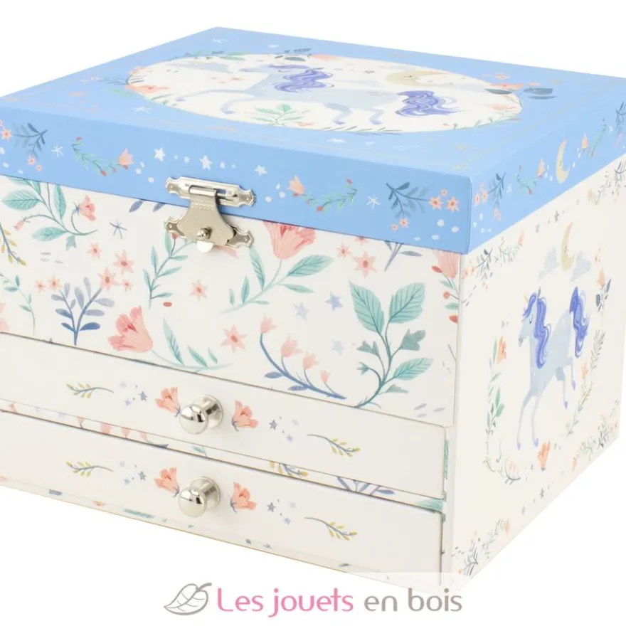 Coffre à bijoux musical Licorne - Ulysse